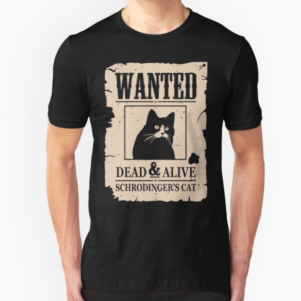 Wanted Dead And Alive Schrodinger Slim Fit T-Shirt