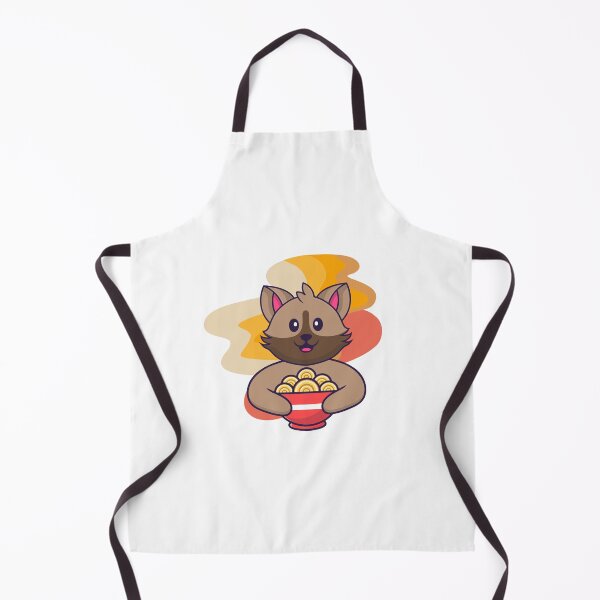 Item preview, Cute cat holding a ramen bowl designed and sold by jpn insprd.