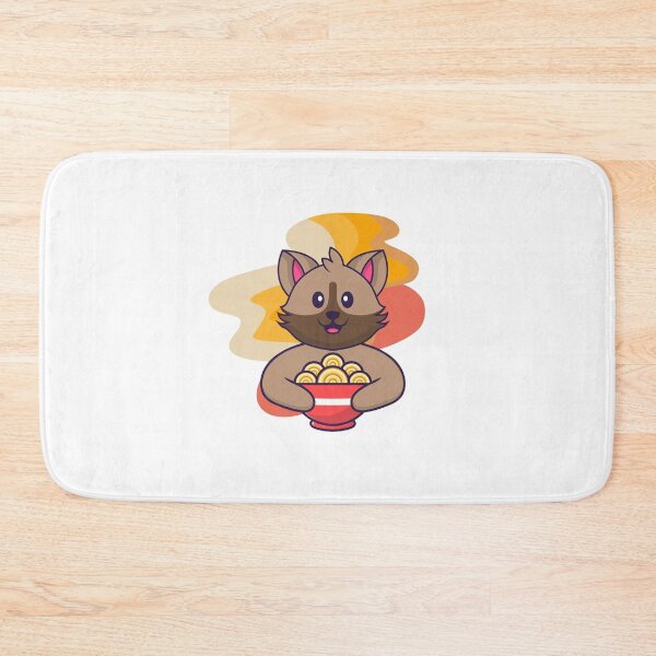 Item preview, Cute cat holding a ramen bowl designed and sold by jpn insprd.