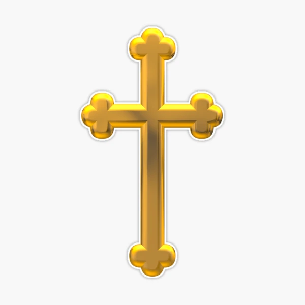 Religious Cross Stickers, Gold Color, 10 ct. – MarketCOL