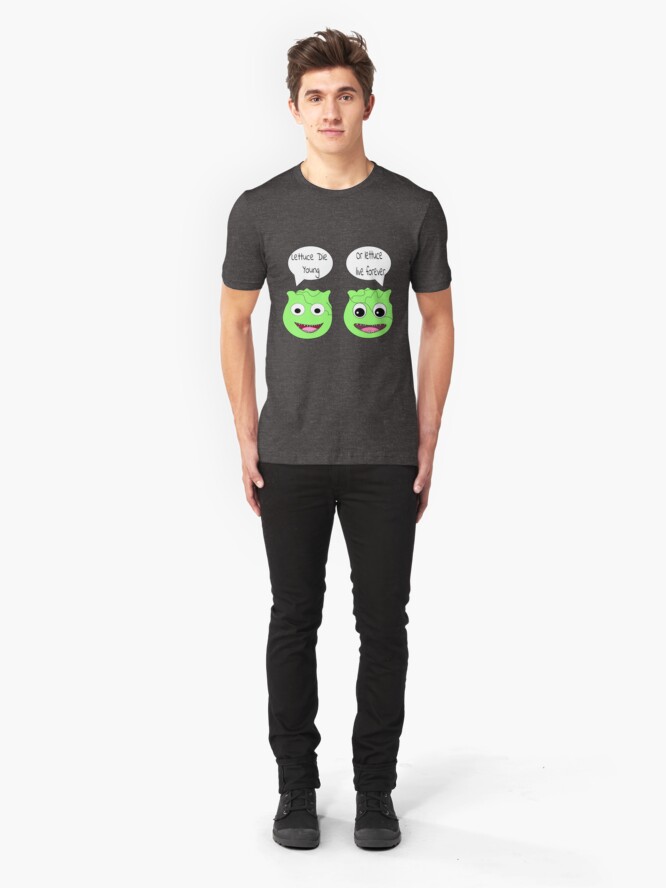 Alternate view of Forever Lettuce (Misheard Song Lyric) Slim Fit T-Shirt