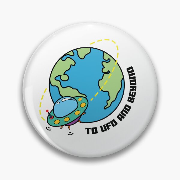 Item preview, To UFO And Beyond UFO Around the Globe Earth Spaceship Flying around Earth designed and sold by QuanJewelry.