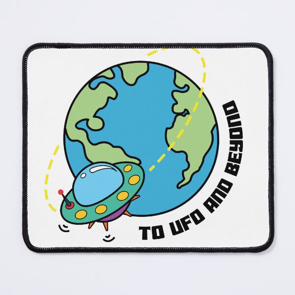 Item preview, To UFO And Beyond UFO Around the Globe Earth Spaceship Flying around Earth designed and sold by QuanJewelry.