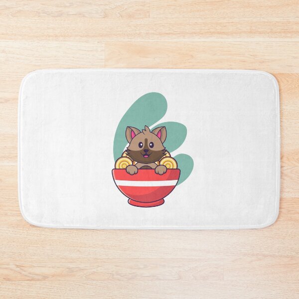 Item preview, Cute cat inside a  ramen bowl designed and sold by jpn insprd.