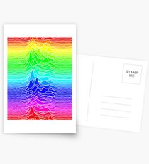 CP 1919 - Joy Division Unknown Pleasures: Visible Spectrum Postcards