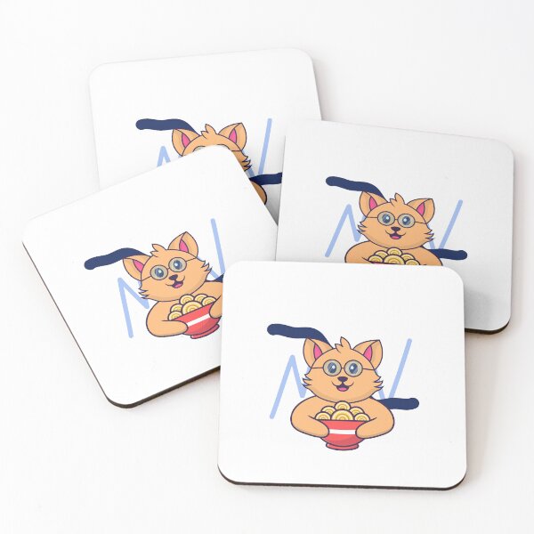 Item preview, Cute cat holding a ramen bowl with an abstract background designed and sold by jpn insprd.
