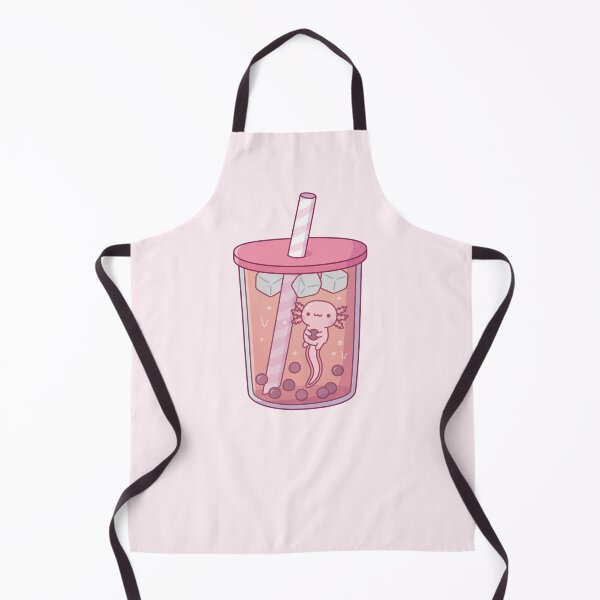 Item preview, Cute Axolotl Swimming In Bubble Tea designed and sold by rustydoodle.
