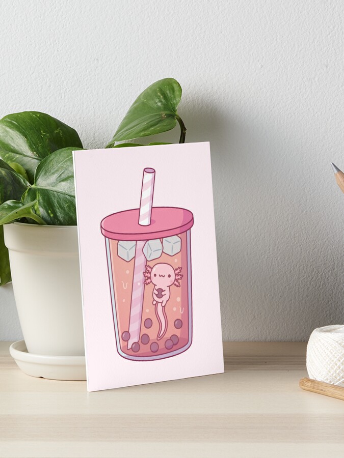 Axolotl Travel Mug, Axolotl Gifts, Cute Tumbler with Straw and Lid