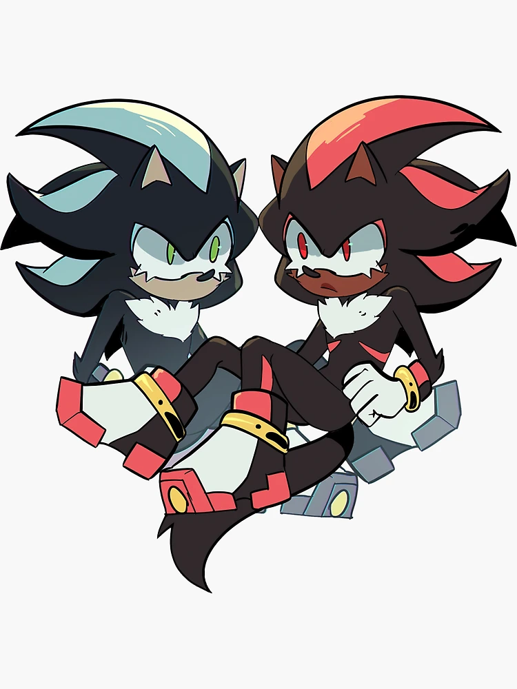 Hedgehog Lovers (Sonic X Shadow) SFW Very Cute Trust Me Sticker