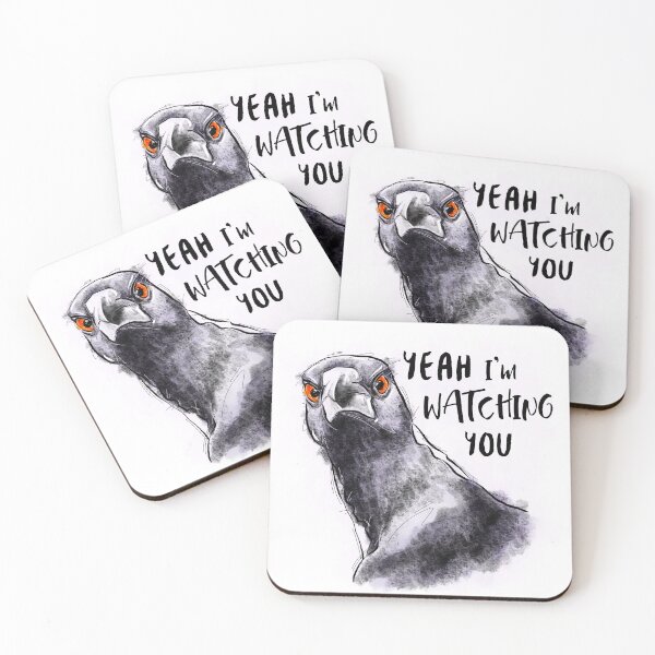 Item preview, Australian magpie season design, magpie funny attitude quote designed and sold by Krystalkayart.