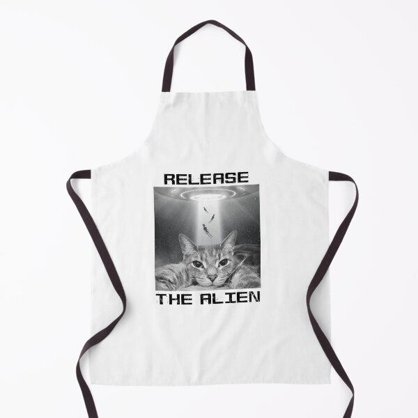 Item preview, Release The Alien Cat Selfie with Aliens Beaming Up the UFO designed and sold by QuanJewelry.