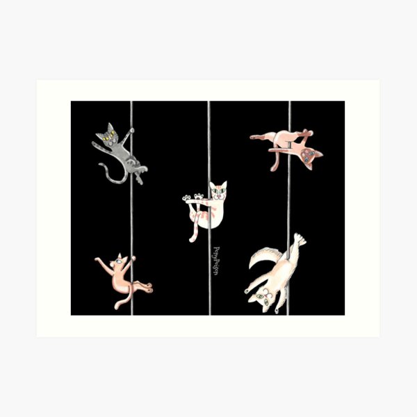 Pole Kittens at Play Art Print