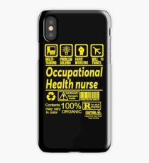 OCCUPATIONAL HEALTH NURSE SOLVE PROBLEMS DESIGN iPhone Case