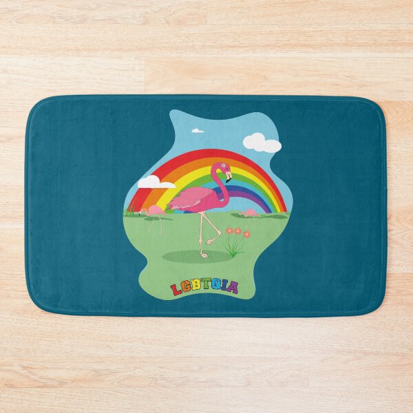 Item preview, Rainbow gay pride pink flamingo designed and sold by Astralia.