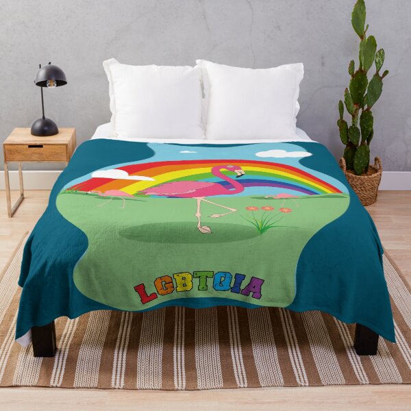 Item preview, Rainbow gay pride pink flamingo designed and sold by Astralia.