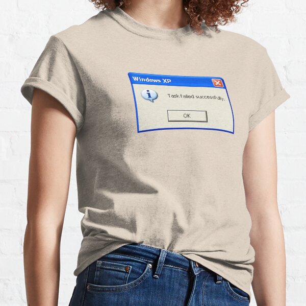 Ann Arbor T-Shirt Co. Blue Screen of Death | Geeky Windows Error, Funny Computer Nerd Unisex T-Shirt