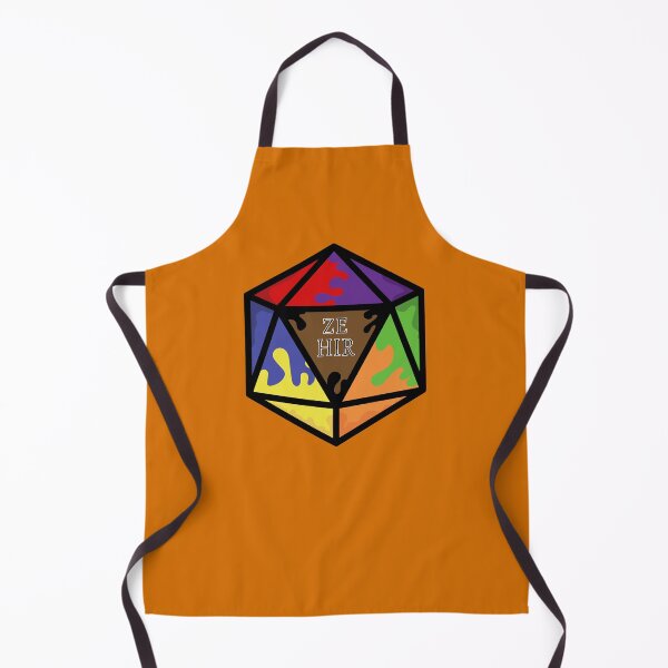 Item preview, Rainbow Pronoun Pride D20 Ze/Hir designed and sold by BiOurPride.