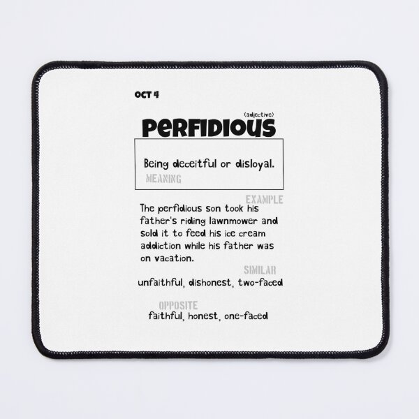 Item preview, October 4 Perfidious designed and sold by Square Root of Squid.