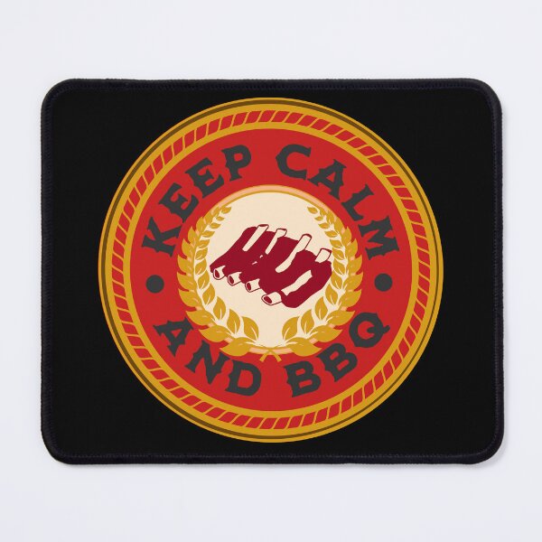 Item preview, Keep Calm and BBQ - Funny BBQ designed and sold by MacAndMoose.
