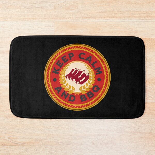 Item preview, Keep Calm and BBQ - Funny BBQ designed and sold by MacAndMoose.