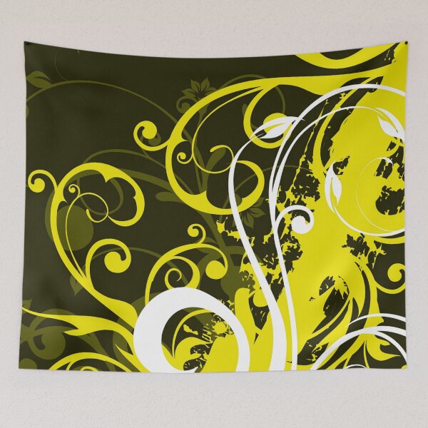 Item preview, Yellow White floral Art  designed and sold by Tshirtstory.