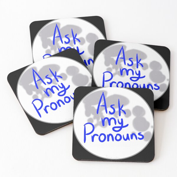 Item preview, Lunar Ask My Pronouns designed and sold by funlittlewonders.