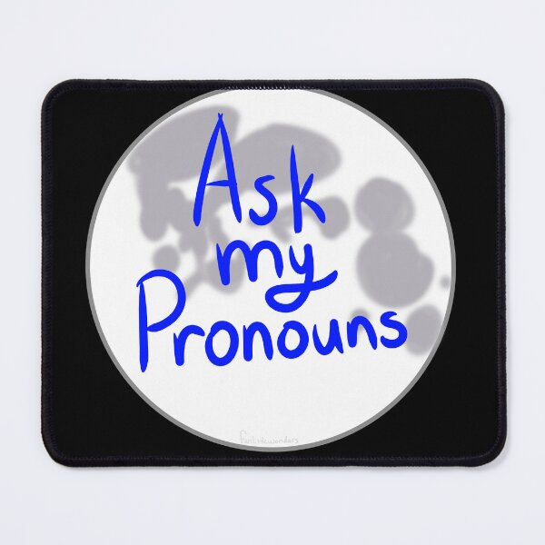 Item preview, Lunar Ask My Pronouns designed and sold by funlittlewonders.