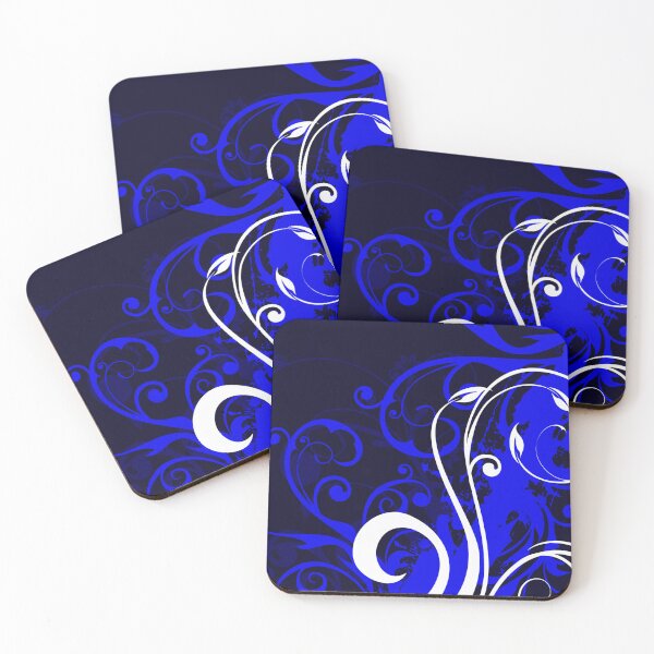 Item preview, Blue white floral Art  designed and sold by Tshirtstory.