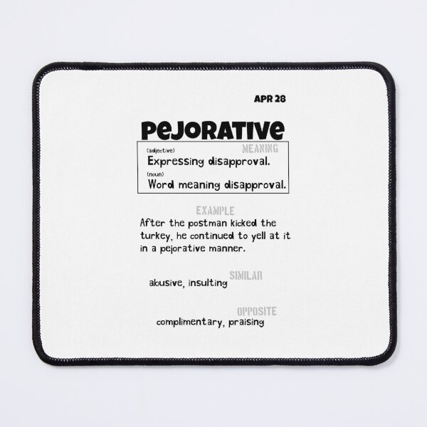 Item preview, April 28 Pejorative designed and sold by Square Root of Squid.