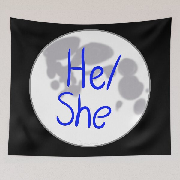 Item preview, Lunar He/She Pronouns designed and sold by funlittlewonders.