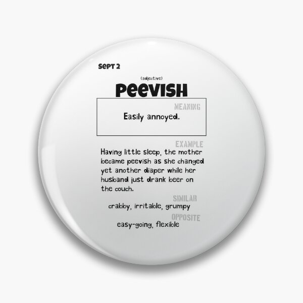Item preview, September 2 Peevish designed and sold by Square Root of Squid.