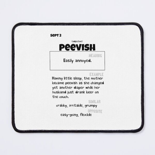 Item preview, September 2 Peevish designed and sold by Square Root of Squid.