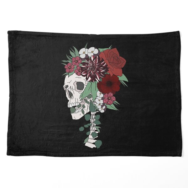 Flower Skull Queen Pet Blanket