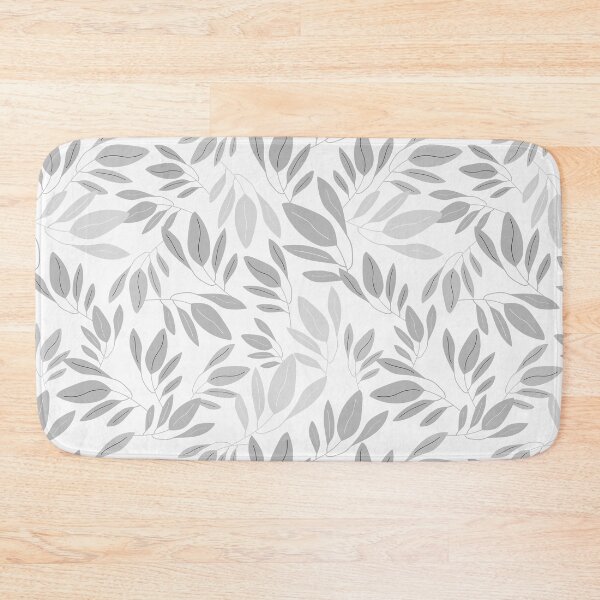 Item preview, Delicate Leaves - Light Gray designed and sold by KBurnsArt.