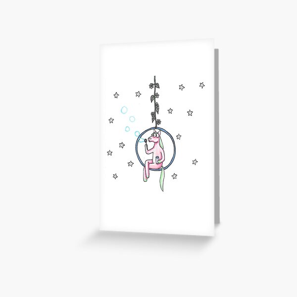 Bubble Blowing Lyra Pony Greeting Card