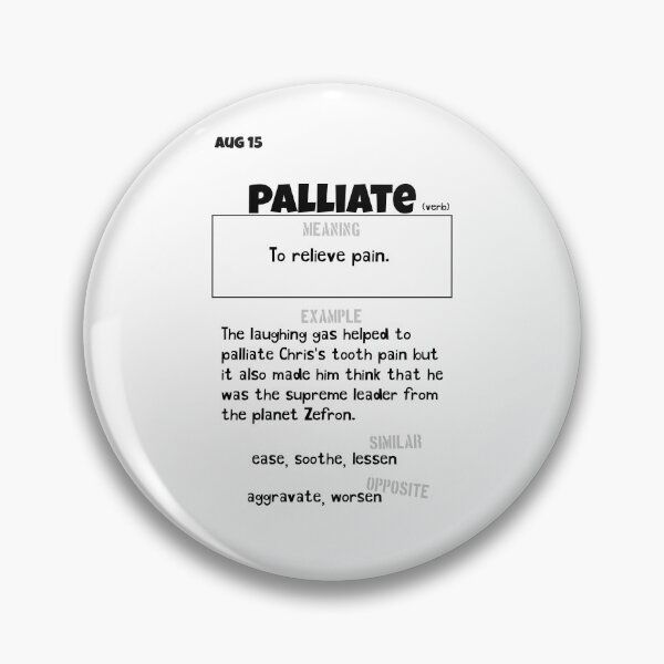 Item preview, August 15 Palliate designed and sold by Square Root of Squid.