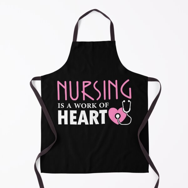 Item preview, Nursing is a Work Of Heart designed and sold by FanityPrints.