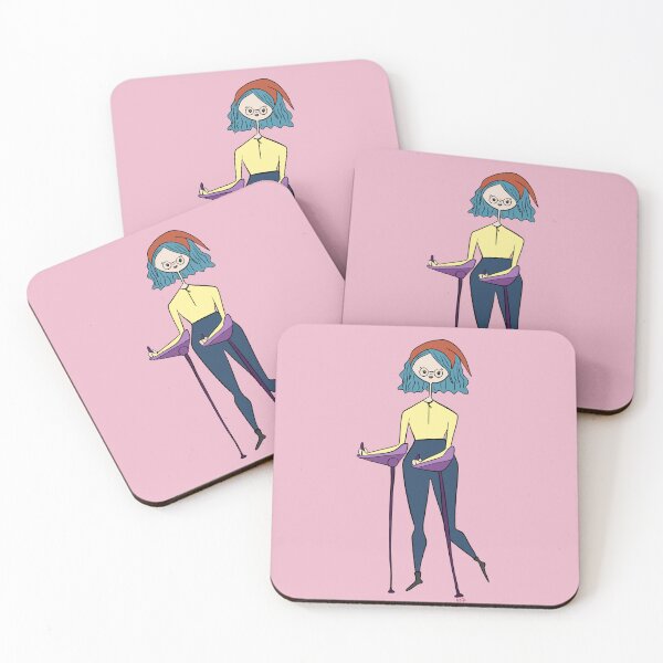 Item preview, Cute Girl With SmartCrutches (pink) designed and sold by misslovelymess.