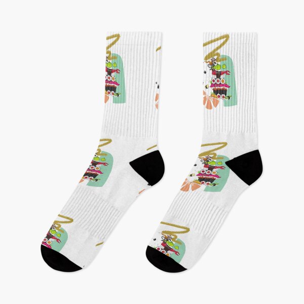 Item preview, A monkey eating ramen of top of a giant sushi mountain designed and sold by jpn insprd.