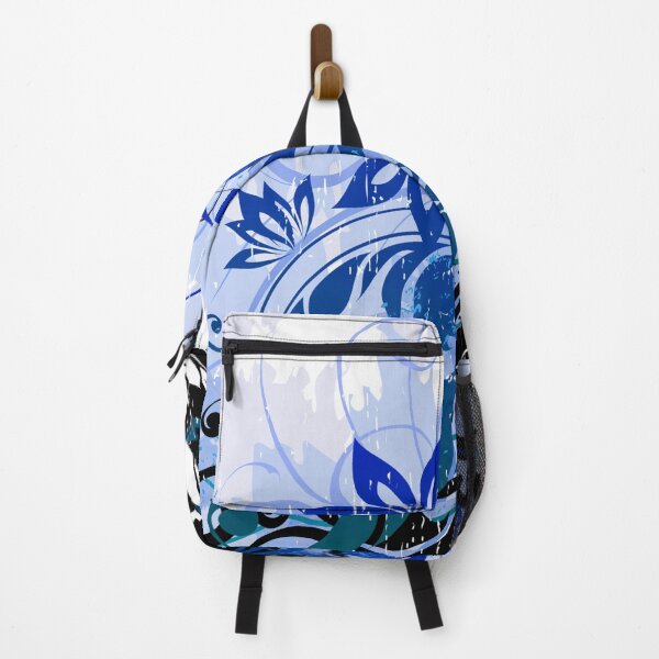 Item preview, Blue white floral Art designed and sold by Tshirtstory.