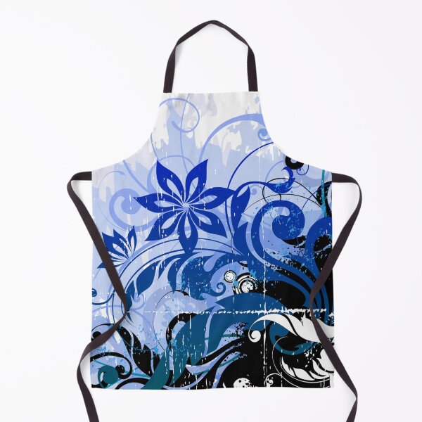 Item preview, Blue white floral Art designed and sold by Tshirtstory.