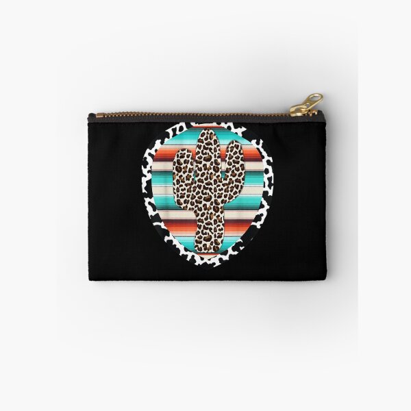 Aperçu de l'œuvre CADEAU FUNNY SERAPE VACHE CACTUS IMPRIMÉ LÉOPARD TURQUOISE 2022 créée et vendue par sobriowslen.