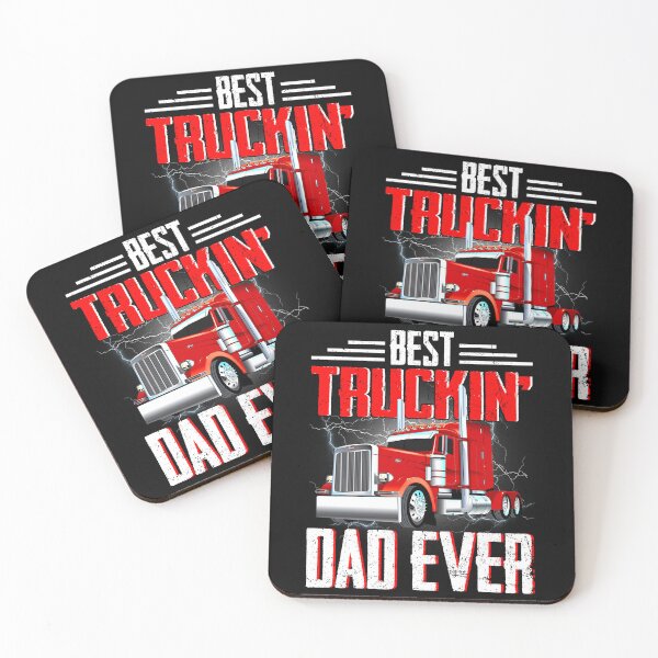 Item preview, Best Trucking Dad Ever Big Rig Trucker designed and sold by designbychow.
