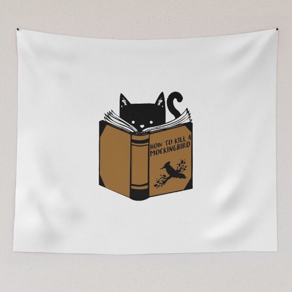 Item preview, To Kill A Mockingbird Classic Tshirt - Cat Read Book How To Kill A Mocking Bird TShirt  designed and sold by malishas.
