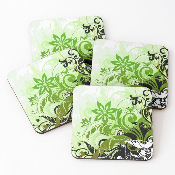 Item preview, Green white floral Art  designed and sold by Tshirtstory.