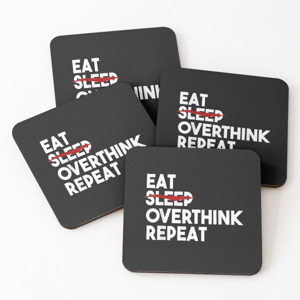 Item preview, Eat Can't Sleep Overthink Repeat Tired Insomnia TShirt designed and sold by Kellner-Platt.