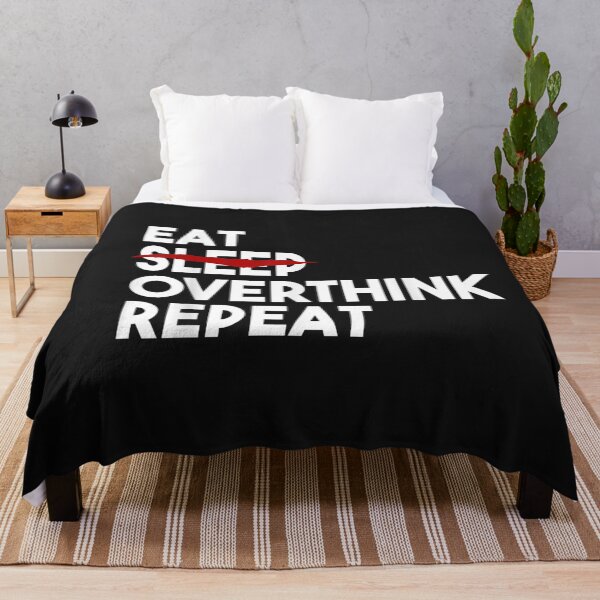 Item preview, Eat Can't Sleep Overthink Repeat Tired Insomnia TShirt designed and sold by Kellner-Platt.