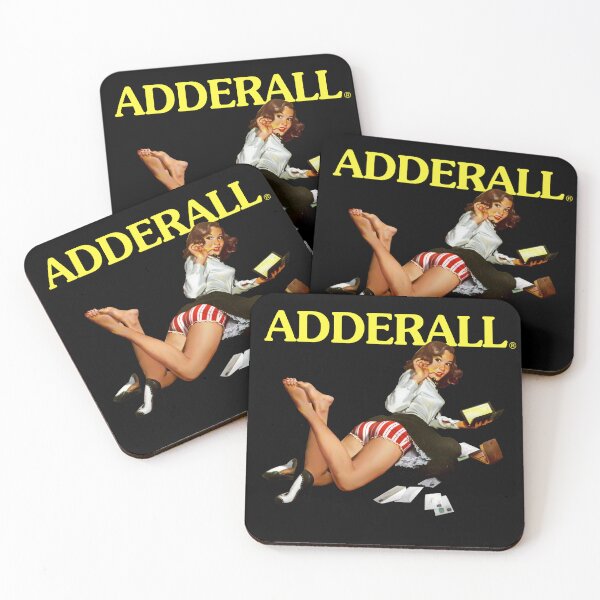 Item preview, Adderall Mentally Ill Mental Health Depression Study Drugs ADD ADHD Ritalin Attention Deficit Disorder Pin up girl 1950s 50s Vintage Retro designed and sold by nomadique.