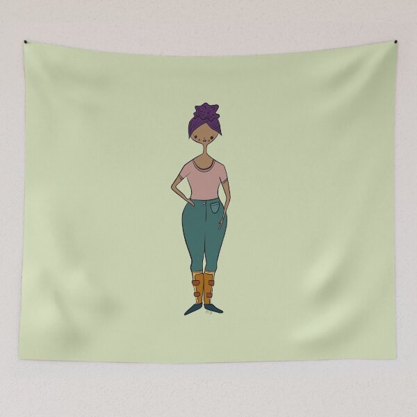Item preview, Cute Girl With AFO's (green) designed and sold by misslovelymess.
