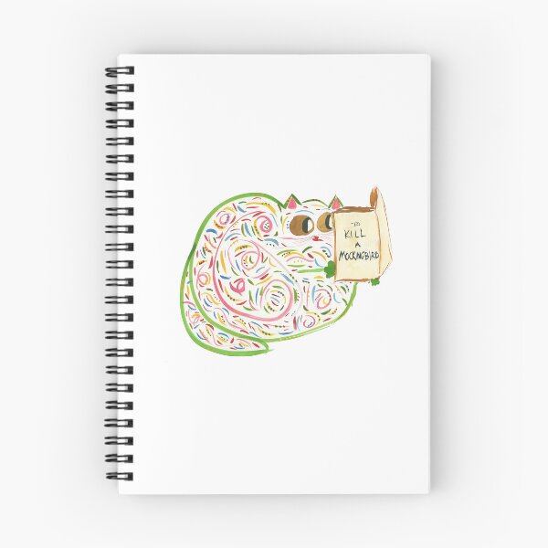 Item preview, Yellow Heliconia cats - Funny Wall Art - Cat Reading to Kill a Mockingbird designed and sold by malishas.